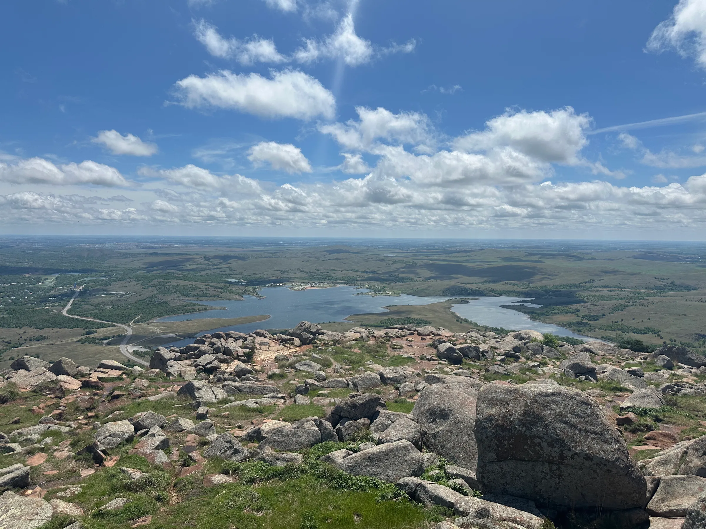 Picture of view from the top of Wichita Mountains.